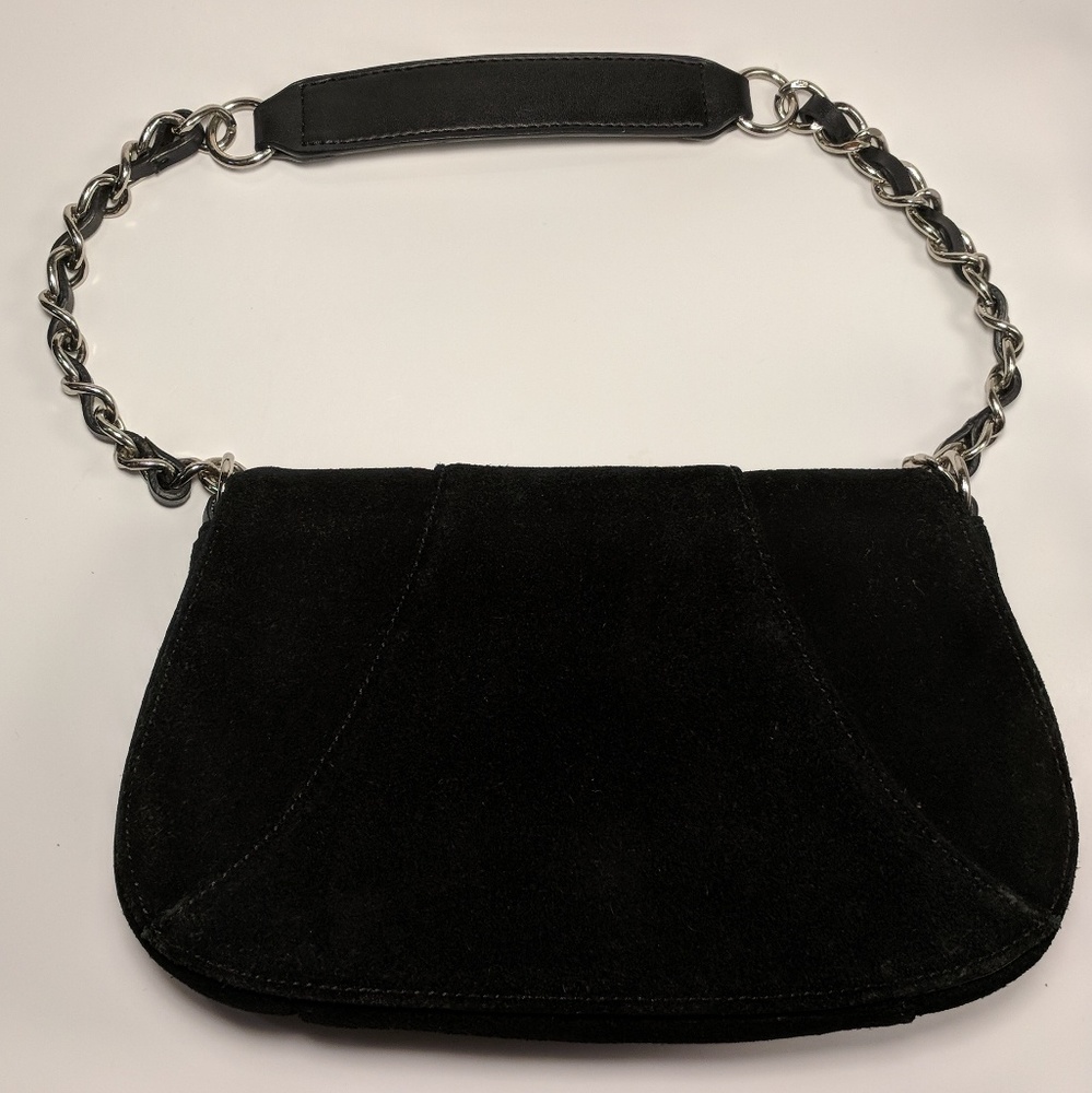 Ann Taylor Loft Black Suede Purse